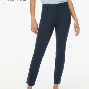 J.Crew Blue Minnie Slim Fit Trouser Pant size 0